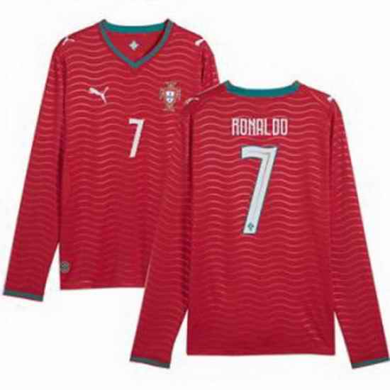 Men 7 Portugal Cristiano Ronaldo Home Replica Jersey   2